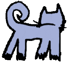 Cat Turning Around Sticker by glitterstudio