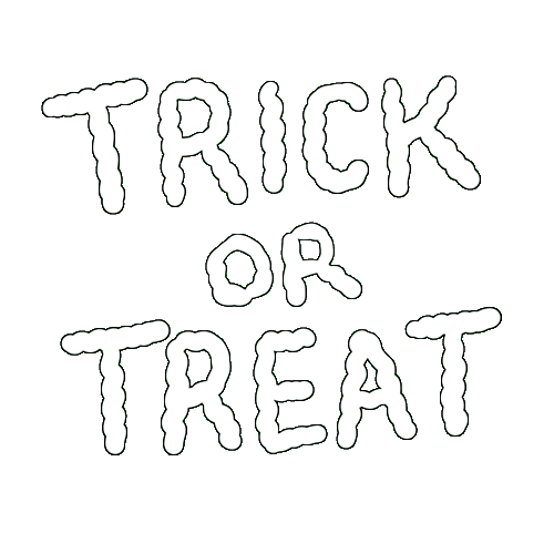 Trick Or Treat Halloween Sticker by Tiffany Cooper