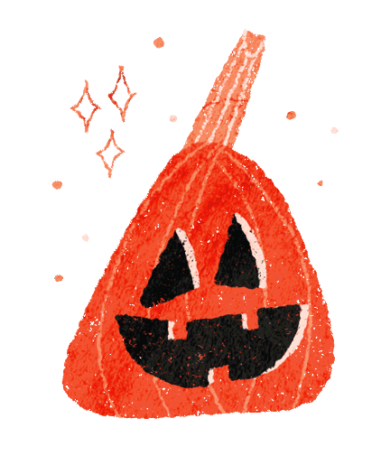 Jack-O-Lantern Halloween Sticker by Kirstin Smith