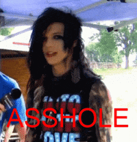  andy biersack six asshole andy sixx bvbarmy GIF