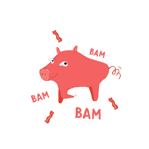 Baby Pig Sticker by Prahara Senja