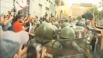 chile protest GIF by euronews