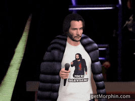Sing Keanu Reeves GIF by Morphin