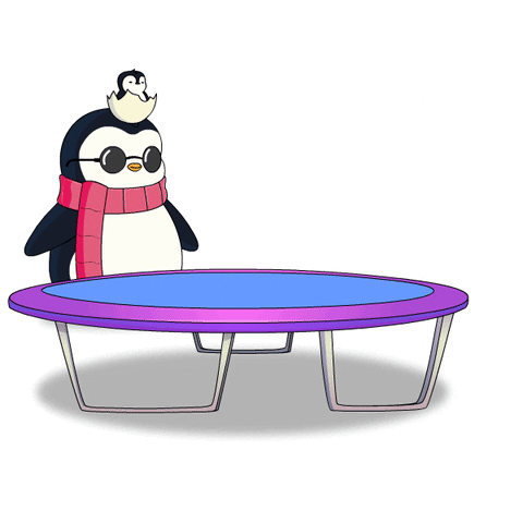 Winter Bounce GIF by Pudgy Penguins