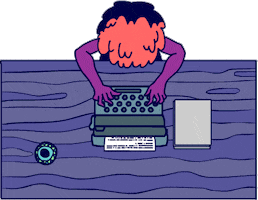 Inspired Work Sticker by Polidélico