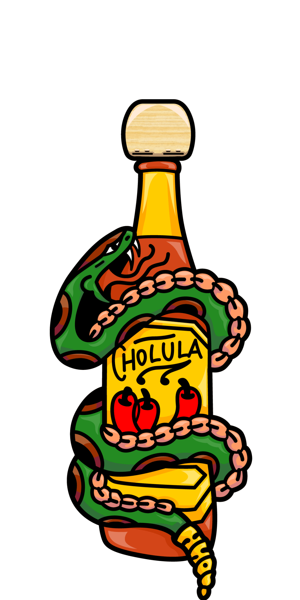 Fire Tattoo Sticker by Cholula Hot Sauce for iOS & Android GIPHY