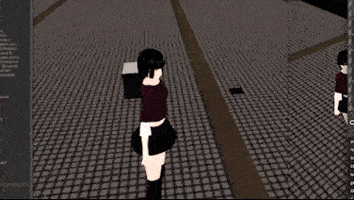 Unity Anime Girl GIF