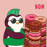 Hungry Nom Nom GIF by Pudgy Penguins