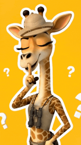 Giraffe Chut GIF by JACQUET BROSSARD