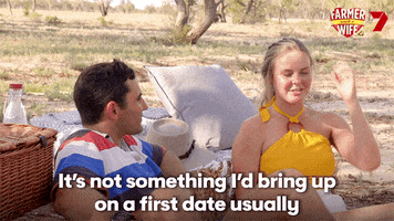 Awkward First Date GIF by Farmer Wants A Wife