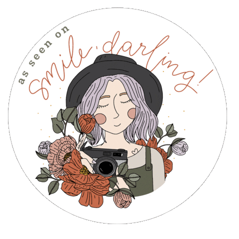 Smile, darling! Photography Sticker