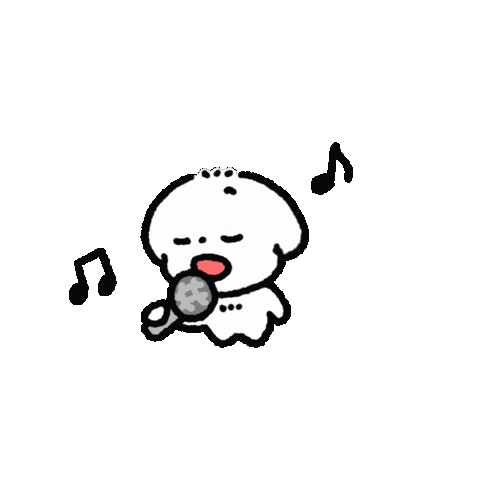 Dog Singing Sticker
