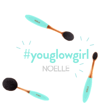 Noelle brushes Sticker
