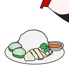 Chicken Rice Sticker by Overseas Singaporean Unit for iOS & Android | GIPHY