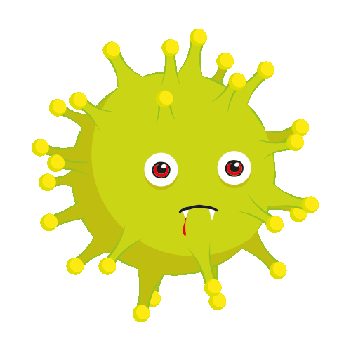 Sick Corona Sticker by Asher reesha