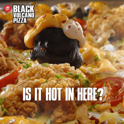 Is It Hot In Here Pizza Hut GIF by Pizza Hut Malaysia