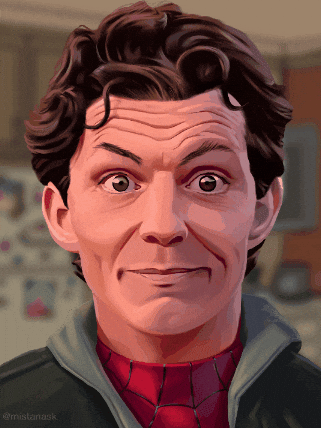 Tom Holland Stare GIF