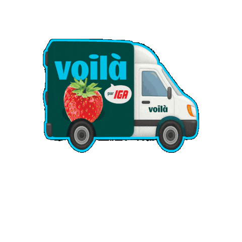 Strawberry Grocerydelivery Sticker by VoilàbySobeys