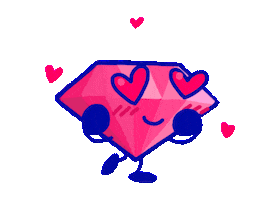 In Love Hearts Sticker