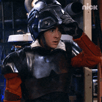 Face Shield Strap Up GIF by Nickelodeon