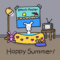 Summer Stay Home GIF by Chippy the Dog