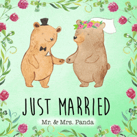 Pandaliebe Hochzeitstag GIF by Mr. & Mrs. Panda