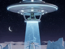 Ufo Beaming Up GIF by Lonely Aliens