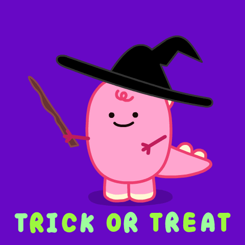Trick Or Treat Fun GIF by DINOSALLY