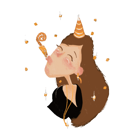 Happy Birthday Party Sticker