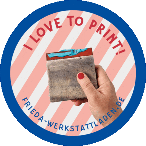 Screenprinting Sticker by friedawerkstattladen