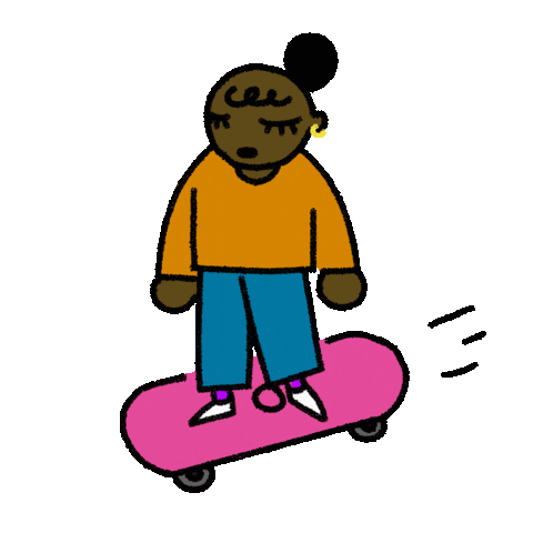 Lil Mo Skate Sticker by Monique Wray