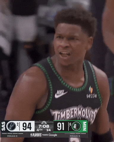 Nba Yell GIF by Minnesota Timberwolves