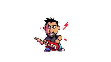 Rock Singer Sticker by dan.bahia.dan