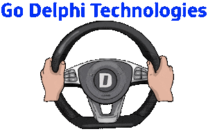 Car Going Sticker by Delphi Technologies