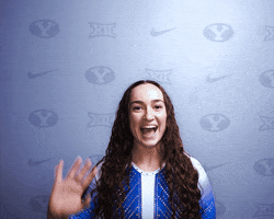 Sport Waving GIF by BYU Cougars