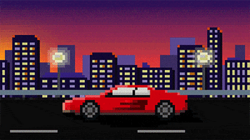Pixel Car GIF by Chillfolio
