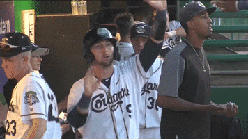 High Five Go Cougs GIF by Kane County Cougars