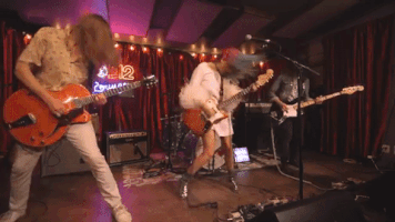 highwaisted rock guitar rock n roll shred GIF