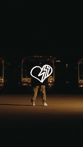 Bright Lights Heart GIF by Afta Hill