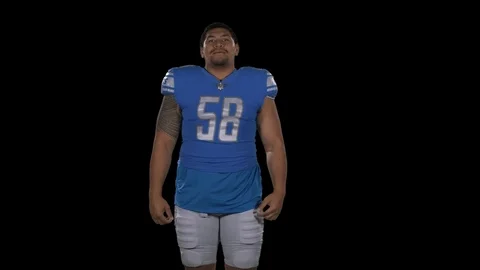 Football Flexing GIF by Detroit Lions