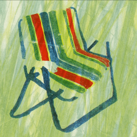 kiin animation garden chair print GIF