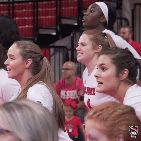 Team Reaction GIF by NC State Athletics