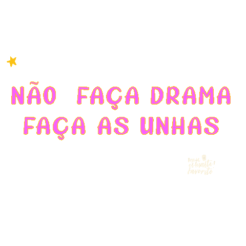 Drama Manicure Sticker by Meu Esmalte Favorito