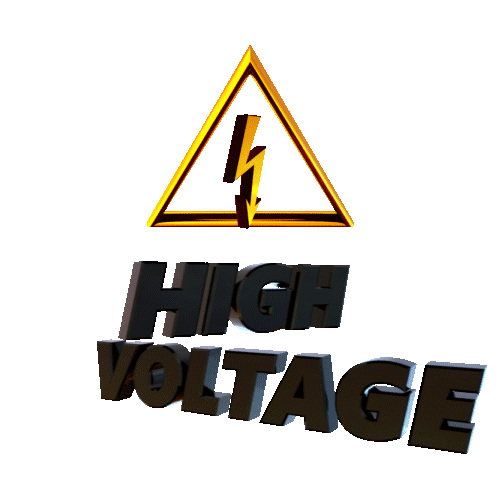 High Voltage Sticker by UVISUAL STUDIO for iOS & Android | GIPHY