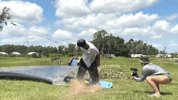 Chain Wakeboarding GIF