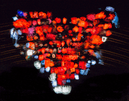 1000lights love heart red berlin GIF