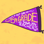 First day of 5th grade, thank you teachers