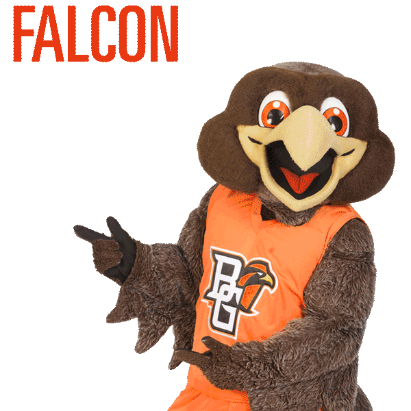 Freddiefalcon Bgsufalcons Sticker by Bowling Green State University for