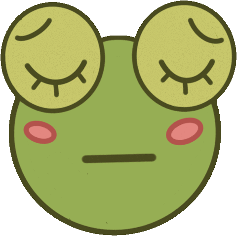 Sad Frog Sticker