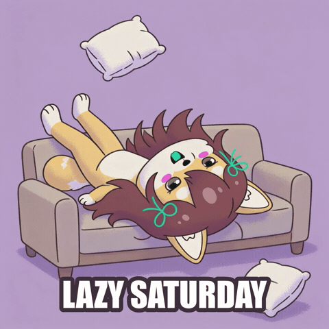 Tired Day Off GIF by WUFFI